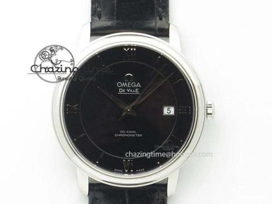 0422 De Ville Prestige Real PR RG ZF 1:1 Best Edition White Dial on Brown Leather Strap MIYOTA HighPerformance 7939